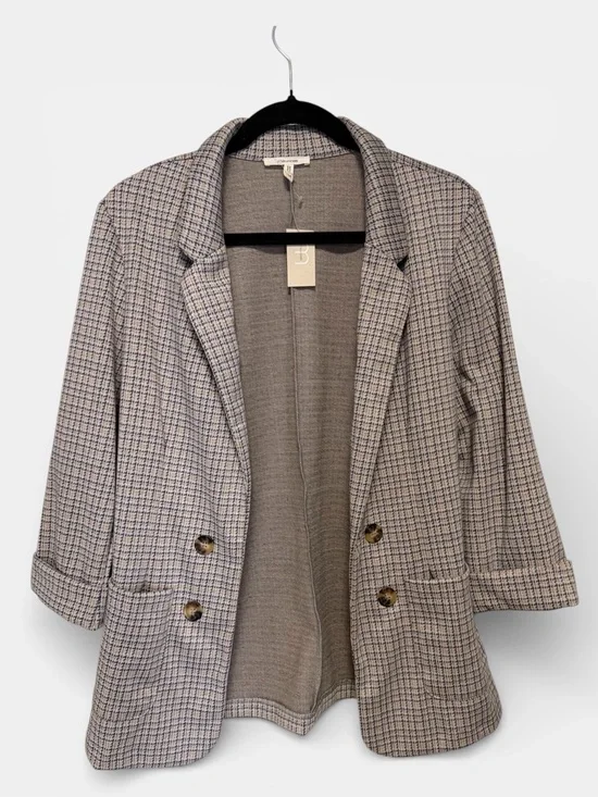 Maurices Plaid Blazer - Gray & Blue - Picture 2 of 5